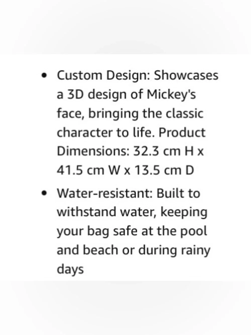 Mickey Mouse 3D EVA Molded 16.5” Tote